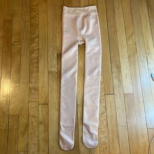 Fleece-lined nude tights